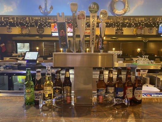 Draft beer and bottle beer