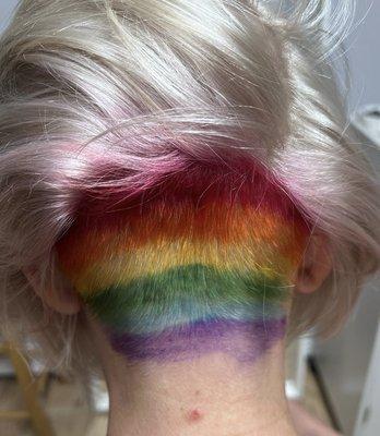 Rainbow Pride Hair