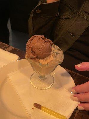 Ice cream (chocolate and coffee)