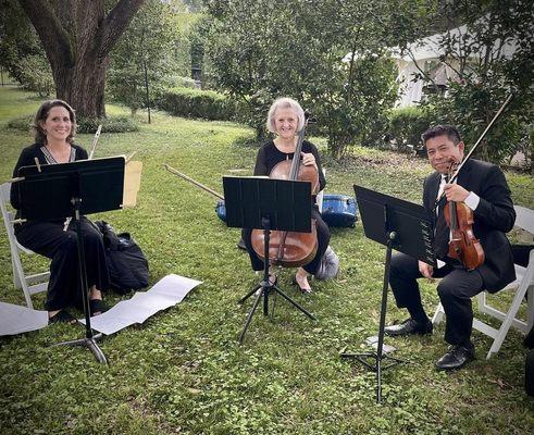 Flute, Violin, & Cello for wedding at Sturdivant Hall, Montgomery AL