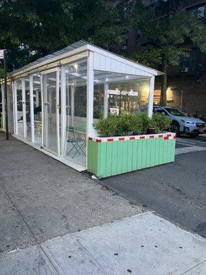 Outdoor eating area