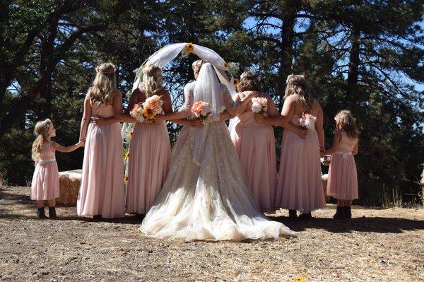 Beautiful girls in Tehachapi Mountain Park.