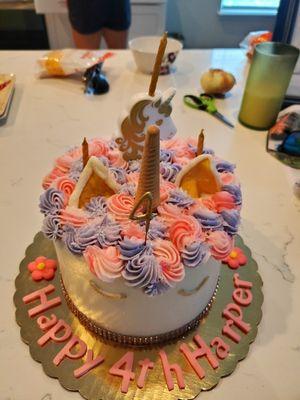 Unicorn birthday cake