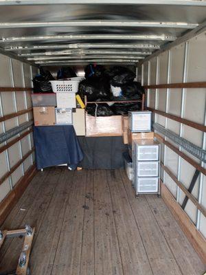 organizational truck packing by lead