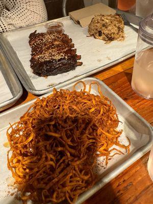 Sweet Potato Birds Nest Sweet Potato Birds Nest Soy Pork Spare Ribs Hickory Pulled Pork