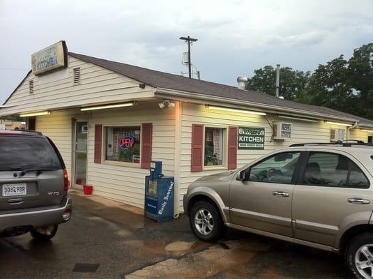 Front of restaurant.