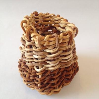 Basket made from bull kelp.