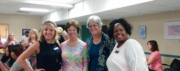 Tapestry with Commissioner Nancy Miller & Sheila Sayler from the Tallahassee Senior Center