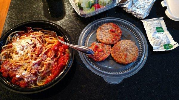 Spaghetti and Sausage Dinner