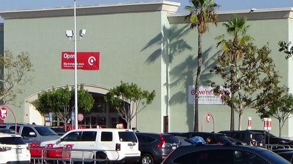 Target store new opening the green central which you see when you arrive .