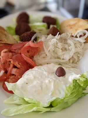 Falafel platter, very tasty