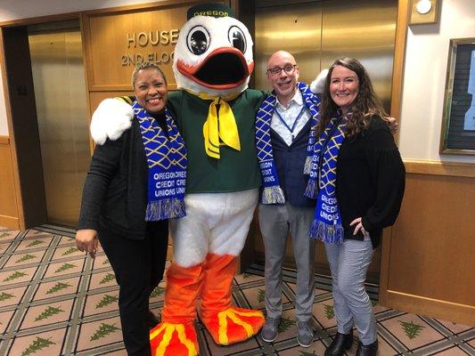 Advocating for credit unions at the Oregon Capitol! #cudifference