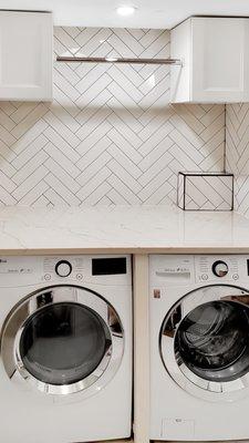 Modern Laundry Room/ Bathroom Remodel - Williamsburg, Brooklyn