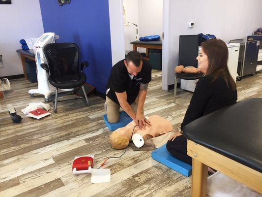 Staff CPR training day!