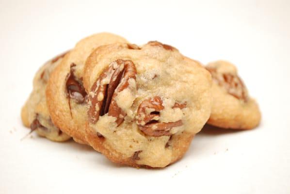 Chocolate Chip Pecan Cookies (with halves per customer request, pecans usually comes chopped)