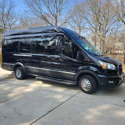 Luxury black sprinter van for any occasion!