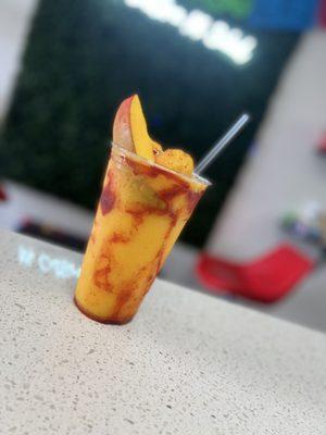 Mango smoothie with chamoy