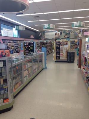 Super clean store that's practically brand new, HUGE beauty section