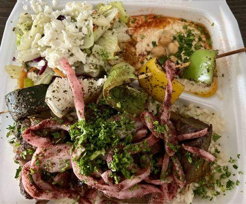 Lamb Kabob Plate