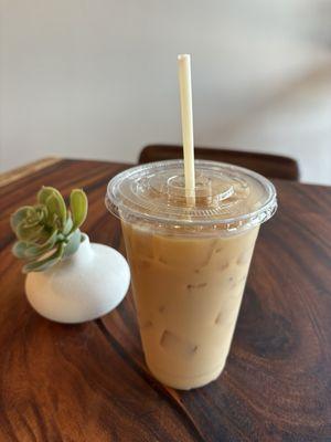 Cold brew with coconut and oat milk