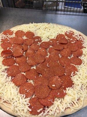 Pizza hearts