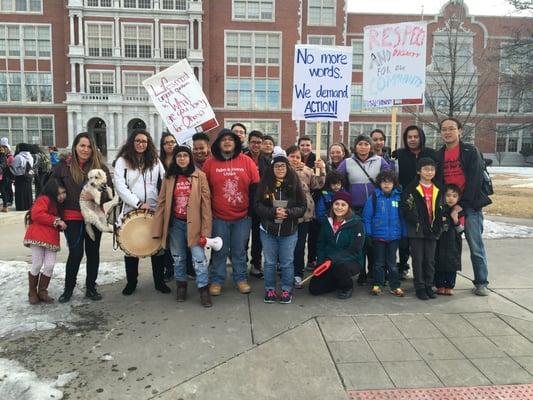 Marching in the MLK Marade