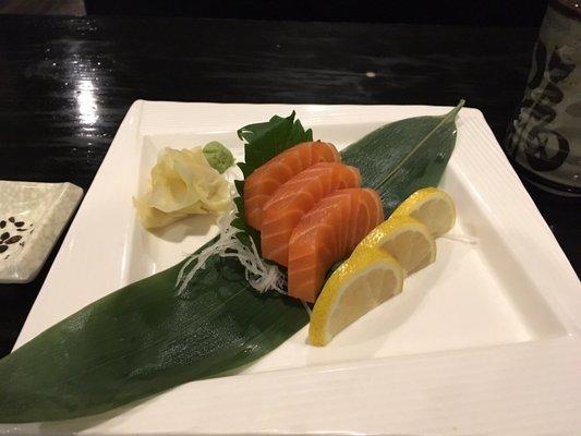 Salmon sashimi