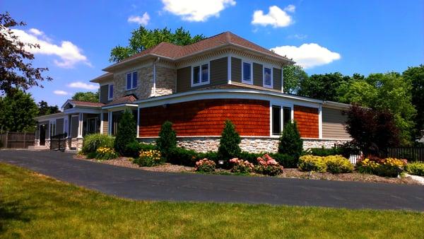 Countryside Funeral Home South Elgin, IL - James Hardie siding and Cedar