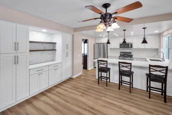 Kitchen remodel and new flooring