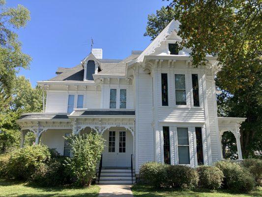 Image of the front of the house, taken from the sidewalk