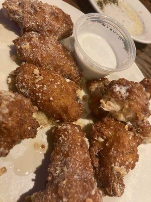 Garlic parm wings. Mmmm