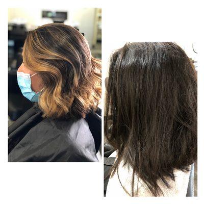 Balayage highlights