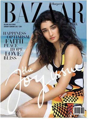 Make up and hair by Tenzin for harper's bazaar cover magazine.