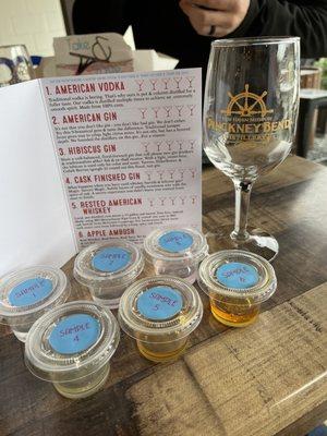 "Take and taste" sampler