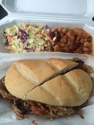 Pulled Pork, Slaw, Baked Beans!