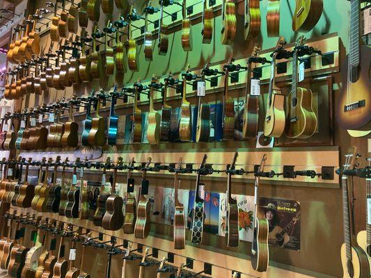 Ukuleles galore