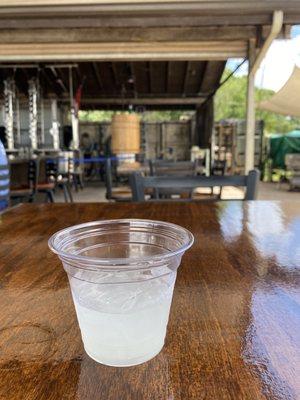 Lemon Vodka on the rocks!