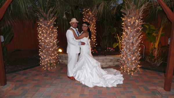 Ceremony site in the evening.