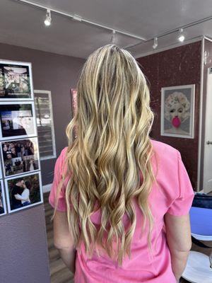 2 rows of invisible bead extensions