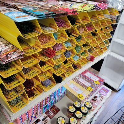 Incense galore. more than 80 types and growing.