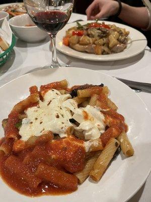 Homemade Rigatoni Siciliana