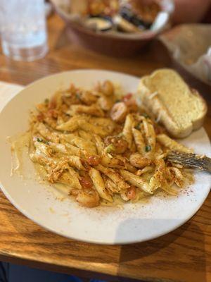 Cajun shrimp pasta