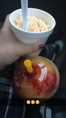 One elote and a mangonada (around $7.50)