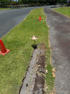 Solid brass low voltage pathway lighting