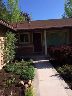 Front Entry, Same Stucco job