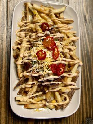 Holy fries with brisket