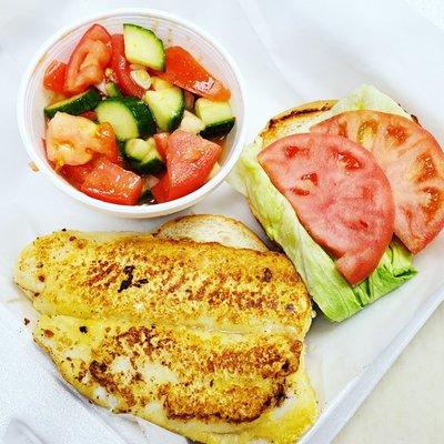 Grilled Grouper Sandwich