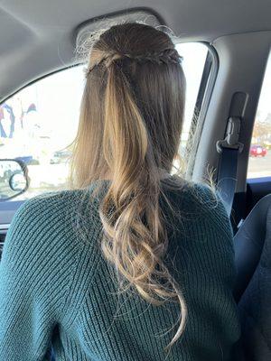 Updo with curls