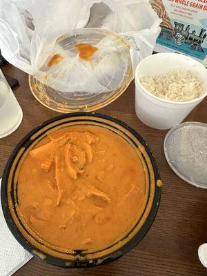 butter chicken & rice