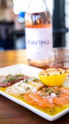 Spanish Sashimi and Rosé